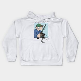 FISHING FOR ATTENTION - Colored Kids Hoodie